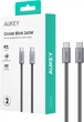 Кабель Aukey 240 W USB Type-C – USB Type-C 1.8 m Grey (CB-DCC242) - зображення 7