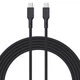 Kabel Aukey 100 W USB Type-C – USB Type-C 1.8 m Black (CB-KCC102) - obraz 1