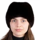 Шапка норковая вязаная Меховой Стиль Бабочка 54-60 Темно-коричневая (113/R) - изображение 2