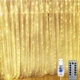 Гірлянда-штора 3х3 м 300 LED USB Зіркове сяйво з пультом жовтий - зображення 3