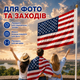 Флаг США уличный американский звездно-полосатый габардин с клипсами для крепления на флагшток 140 х 90 см Kayfovo USA-1 - изображение 6