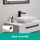 Смеситель для раковины HANSGROHE Vernis Shape 190 71562670 с донным клапаном - изображение 7