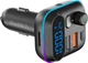 FM-трансмітер CHOETECH ZapUp 20W Bluetooth 5.3 USB-A QC3.0/USB-C PD Black (TC0050-BK) - зображення 3