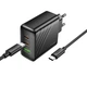 Зарядний пристрій Hoco CS26A 18 Вт USB + PD 45 Вт QC 3.0 GaN Чорний (CS26A) - зображення 5