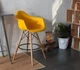 Стілець Тауер Вуд Eames барний високий жовтий - изображение 2