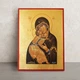 Писаная Владимирская икона Пресвятой Богородицы (Вышгородская) 19×26 см - изображение 1