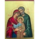 Писаная греческая икона Святое Семейство 15×19 см - изображение 5