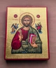 Писаная греческая Икона Пантократора Иисуса Христа 15×19 см - изображение 3