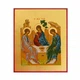 Писаная греческая икона Святой Троицы 15×19 см - изображение 9