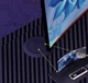Геймерский компьютерный стол X-TABLE 120×60×77 см Черный, металлические ножки. 2 отверстия для кабелей - изображение 7