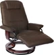 Крісло для відпочинку Recliner sofa Коричневе з масажем (6 вібраційних зон) та обігрівом, з регулюванням нахилу спинки та висувною підніжкою - зображення 3