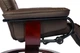 Крісло для відпочинку Recliner sofa Коричневе з масажем (6 вібраційних зон) та обігрівом, з регулюванням нахилу спинки та висувною підніжкою - зображення 6