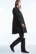 Сукня жіноча COS Ruffled-Collar Mini Shirt Dress 1194523001 Eur 42 Чорний - изображение 2
