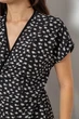 Платье женское однотонное с принтом черный 257R177-6 AGER XXL-XXXL - изображение 5