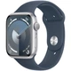 Смарт-годинник Apple Watch Series 9 GPS, 45mm, Silver, Storm Blue Sport Band, M/L (Grade C) - Б/В - зображення 1