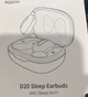 Бездротові беруші AGGOO D20 Sleep Earbuds Bluetooth 5.3 мінінавушники для сну від храпу та шуму, TWS з кейсом - изображение 7