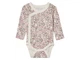 Боди с длинными рукавами для девочки Lupilu Ecoprint 479298 050-56 см (0-2 months) Комбинированный - изображение 1