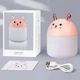 Мини-увлажнитель воздуха Air Purifier ночник 2 в 1 котик G999689 белый. - изображение 1