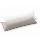 Подушка довга IDEIA 40x140 - Nordic Comfort Plus для сну та відпочинку з блискавкою та наволочкою сіра - зображення 1