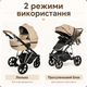 Універсальна дитяча коляска 3в1 з автокріслом хакі - зображення 2
