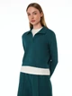 Женское поло Promin 2095-02_199 XL Темно-бирюзовый (2700000128534) - изображение 1