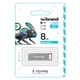 USB флеш накопитель Wibrand 8GB Chameleon Silver USB 2.0 (WI2.0/CH8U6S) (352356) - изображение 2