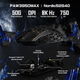 Бездротова ігрова мишка Attack SHARK R5 Ultra (8K Гц, 42000DPI, 2.4G, BT5.2, Type-C, PAW3950MAX, Чорний) - зображення 5