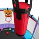 Батут-Манеж Just Fun 140 см игровая площадка для самых маленьких с баскетбольным кольцом, боксерской грушей, гимнастическими кольцами, мячами и мишенями - изображение 5