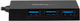 Hub USB Startech 3x USB-A 1x USB-C 3.2 Gen Black (HB30C3A1CFB) - obraz 2