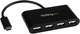 Hub USB Startech 4-portowy USB-A 2.0 Black (ST4200MINIC) - obraz 1