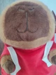 Велика м'ягка плюшева іграшка Капібара в червоному худі 35×20 см - зображення 3