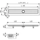 Корпус душового каналу TECE Drainline 600700 700 мм - изображение 2