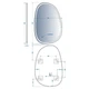 Дзеркало Devit Style 5416090 Асиметричне дзеркало з LED підсвіткою та тачсенсором 628x928 мм - изображение 2