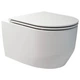 Унітаз підвісний Devit Art 3.0 3030140W безобідковий з крішкою soft-close, Vortex Flush, білий матовий - зображення 2