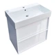 Тумба з раковиною Devit Quadra 083060W, 60 см, біла глянцева - изображение 3