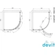 Душова кабіна Devit Comfort FEN1123 90х90 см профіль хром/прозоре скло - изображение 3