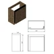 Тумба з раковиною Devit Small 063050W, 50 см, білий глянець - изображение 7