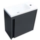 Тумба з раковиною Devit Small 063050A, 50 см, антрацит - изображение 9
