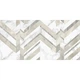 Плитка Golden Tile Marmo Bianco Chevron Білий G70151 30x60 см - изображение 1