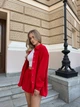 Костюм женский двойка юбка-шорты баллон+рубашка красного цвета 38936 44/46 - изображение 6