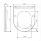 Кришка для унітаза Devit DFL0460111W / DFL0460211W / DUN0930111W з soft-close механізмом, білий глянець - изображение 4