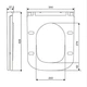 Кришка для унітаза Devit DFL0520111W / DFL2170211W / DFO1160111W з soft-close механізмом, білий глянець - изображение 7