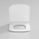 Кришка для унітаза Devit Grid DGR0760111W з soft-close механізмом, білий глянець - изображение 8