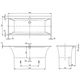 Ванна кварилова Villeroy & Boch Squaro Edge uBQ170SQE2DV-RW 170х75 см, білий матовий - зображення 3