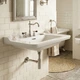Раковина Kerasan Waldorf 4142 K1 Waldorf підвісна чи на консоль 100 см, білий/хром - изображение 1