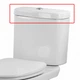 Кришка для бачка Devit Smart 3010146 з малим отвором для унітаза-компакта 3010146 - зображення 1