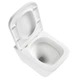 Унітаз підвісний Devit Flow square DFL0520111W безобідковий з кришкою soft-close та Vortex Flush, білий глянець - зображення 6