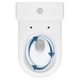 Унітаз-компакт 931 Cersanit Remo Pro Oval Tornado 011 ( CCKZ1016890001 / K3030-001 ) безобідковий, сидіння SLIM, білий глянець - изображение 5