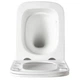 Унітаз підвісний Devit Flow square DFL0520111W безобідковий з кришкою soft-close та Vortex Flush, білий глянець - зображення 11