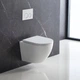 Унітаз підвісний Devit Flow DFL0460111W 490х365х370mm з кришкою soft-close, білий глянець - изображение 1